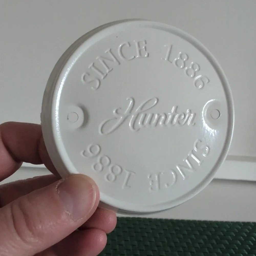 Hunter Ceiling Fan Cover Plate, White 3.5